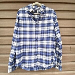 Land’s End Plaid Flannel Button Down Shirt